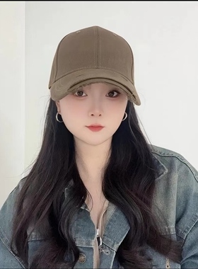 棒球帽鸭舌帽大头围显脸小宽帽檐