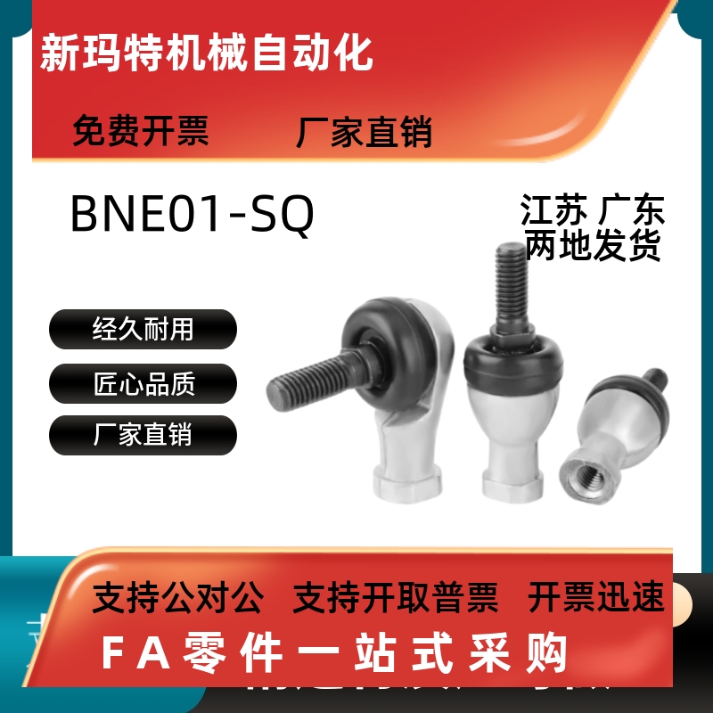BNE01-SQ 5 6 8 10 12 14 16 18 20 RS-R  弯杆型关节轴承