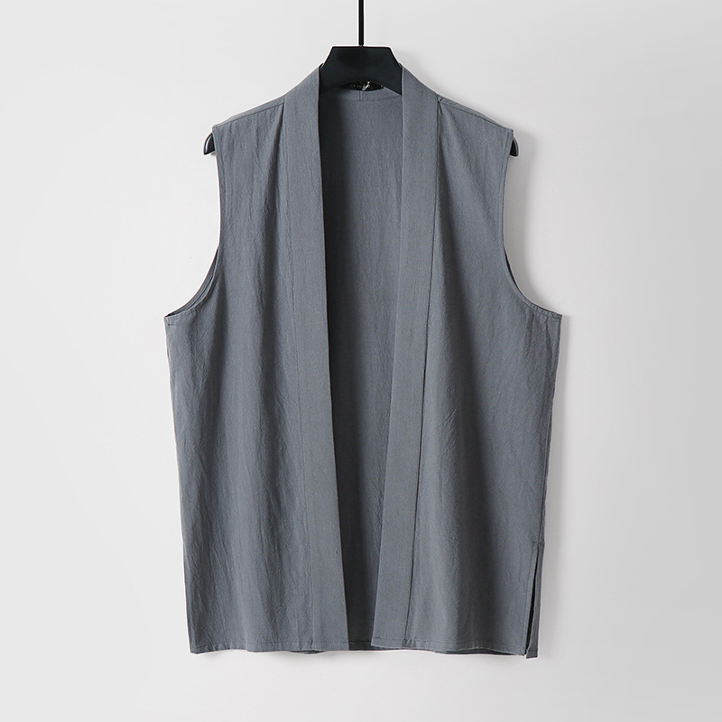 复古无扣v领背心汗衫打底马甲