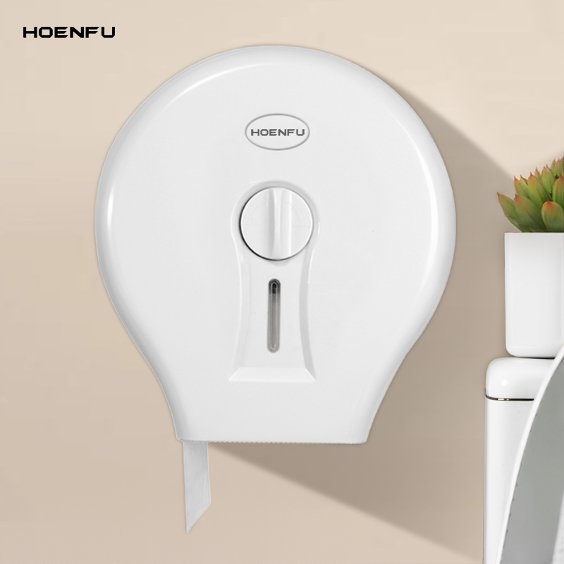 酒店商用卫生间免打孔大卷纸巾盒壁挂式公共厕所纸巾架筒家用防水