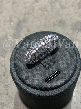 满天星~双排闪钻迷你钻戒指