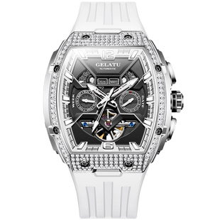 格拉图品牌名表正品大表盘夜光防水手表男士机械表全自动男款腕表