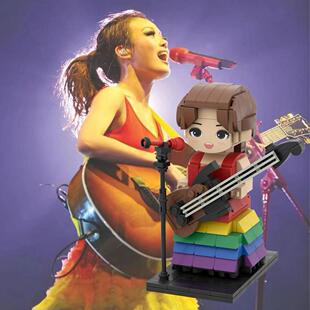 容祖儿同款服饰定制设计积木人仔周边手办粉丝明星应援物摆件礼物