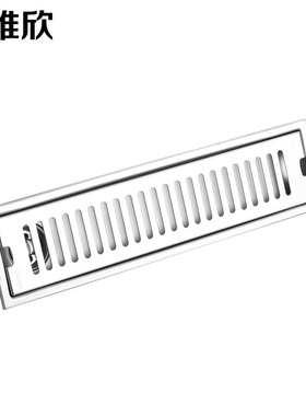 不锈钢304长方形工程地漏特厚大排量防臭酒店淋浴房地漏厂家直