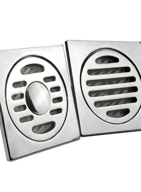 不锈钢地漏防臭内磁芯大排量浴室洗衣机地漏正品6厘特厚亮光