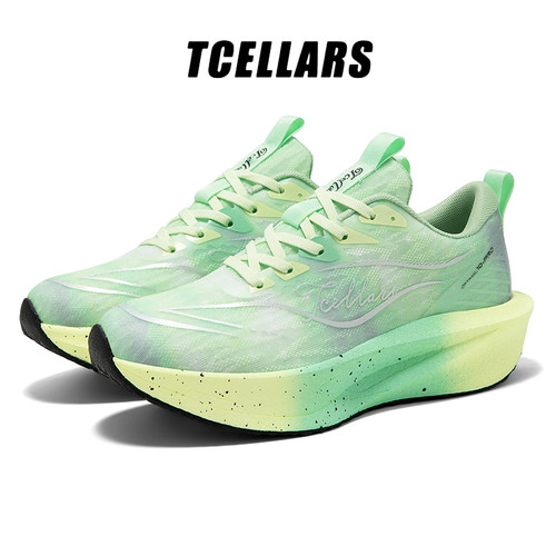 TCELLARS跑步鞋女流行夏季网面透气轻便缓震专业训练百搭男运动鞋