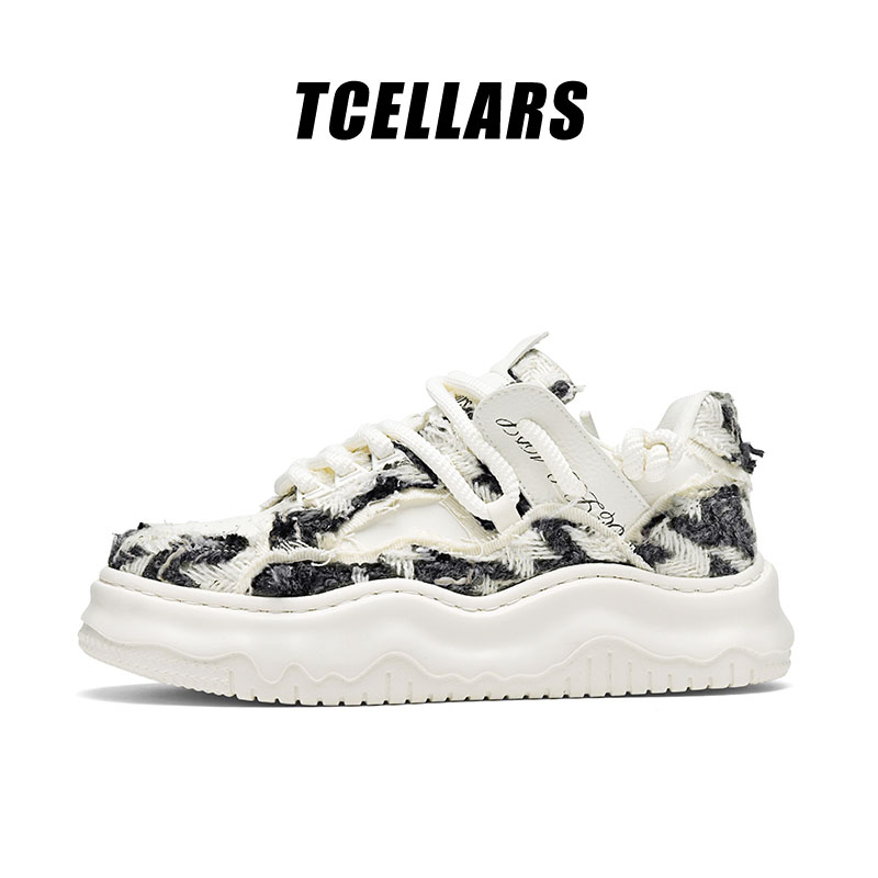 TCELLARS潮流百搭男士厚底帆布鞋