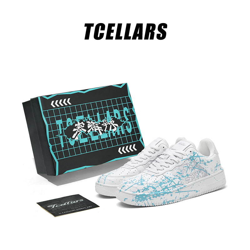 TCELLARS涂鸦板鞋2025春秋小白鞋