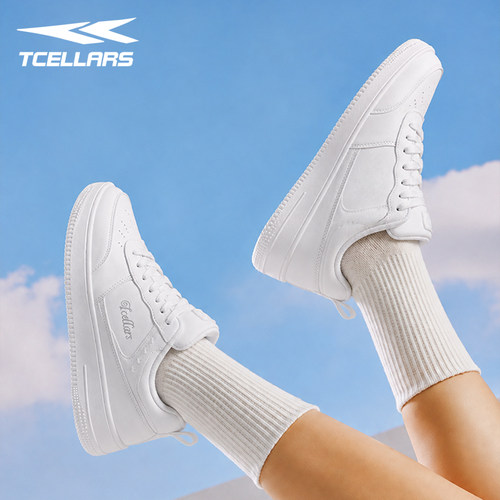 TCELLARS小白鞋女厚底增高百搭男