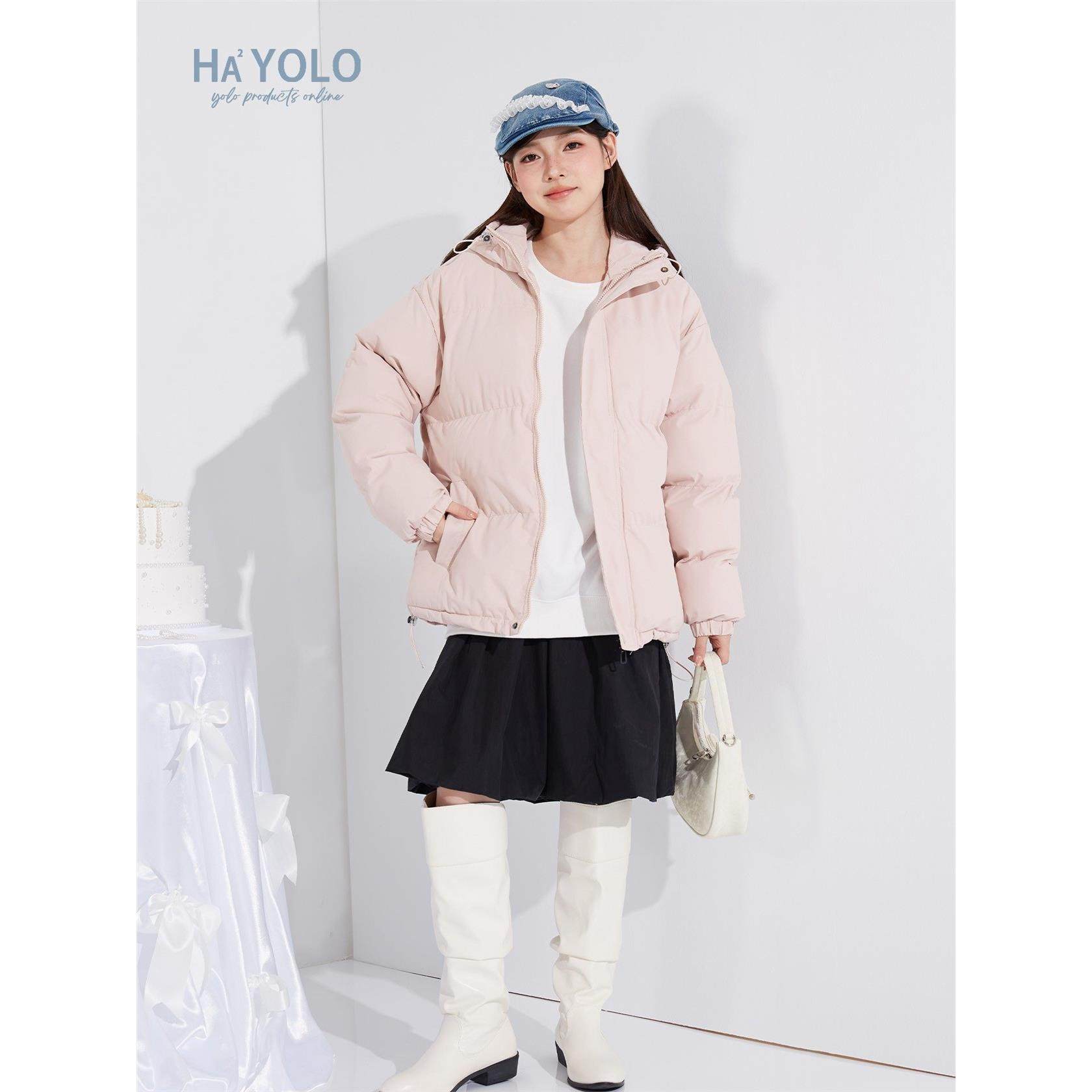 HAHAYOLO 冬季潮牌纯色简约保暖男女棉衣秋季多色加厚棉服外套女,个性定制/设计服务/DIY,棉服工装,淘宝优惠券,粉丝福利购,淘宝优惠卷