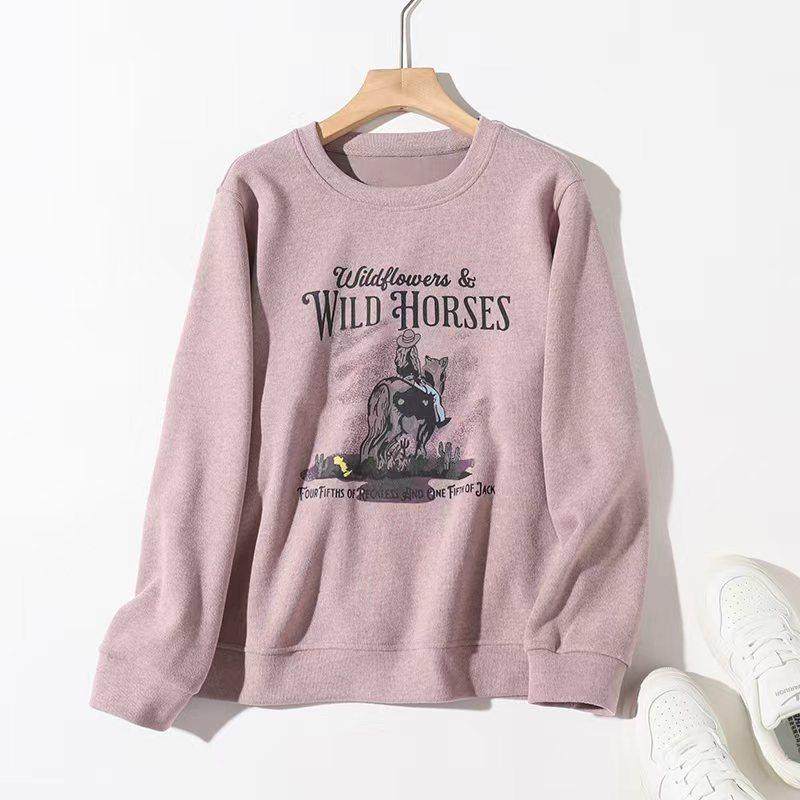 无所畏惧 西部女孩加绒长袖卫衣秋冬覆古休闲上衣打底可外穿穿搭,个性定制/设计服务/DIY,棉服工装,淘宝优惠券,粉丝福利购,淘宝优惠卷