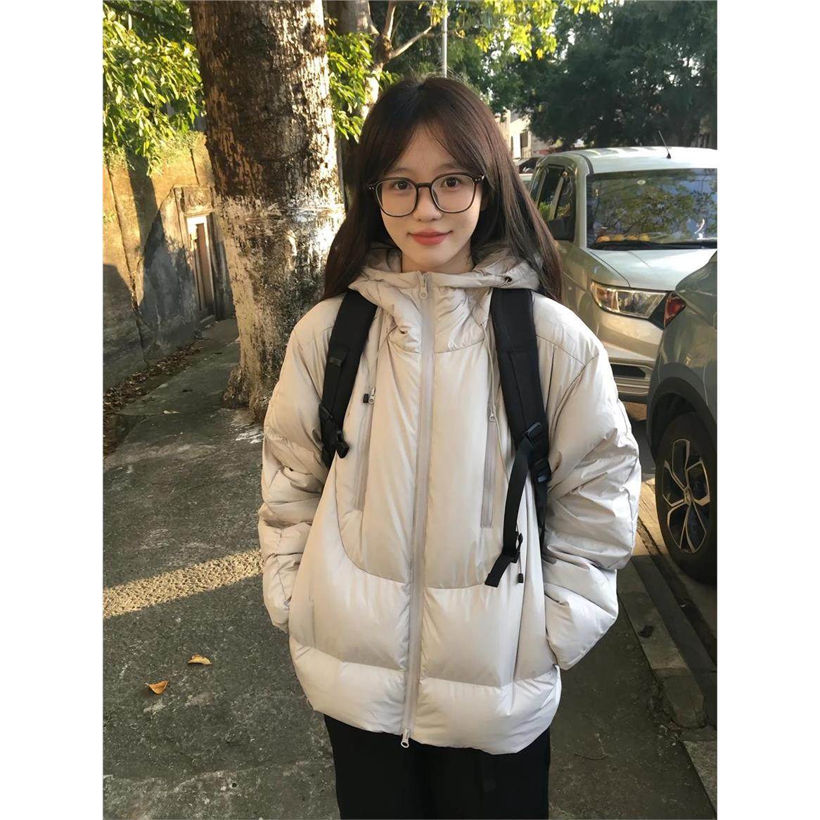 短款棉衣棉服女2025新款韩系加厚设计感连帽外套小个子学生棉袄潮,个性定制/设计服务/DIY,棉服工装,淘宝优惠券,粉丝福利购,淘宝优惠卷