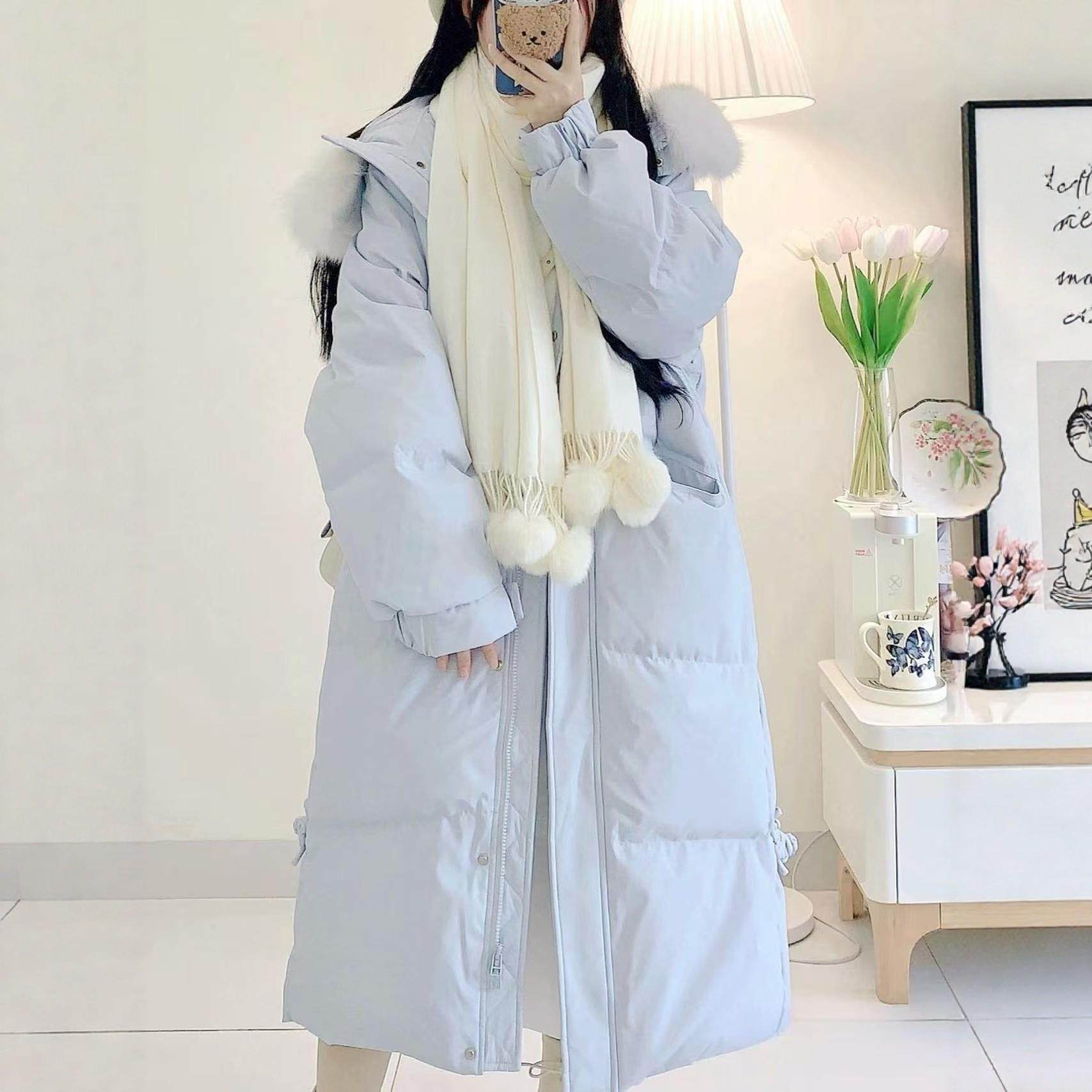 棉衣女2025年新款冬季大毛领中长款棉服加厚高级感棉袄女过膝外套,个性定制/设计服务/DIY,棉服工装,淘宝优惠券,粉丝福利购,淘宝优惠卷