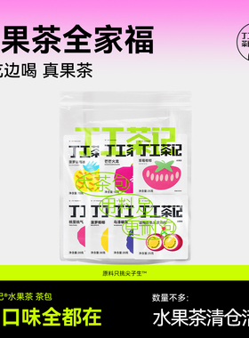 丁工茶记水果茶全家福茶包7种菠萝椰椰话梅百香果双响炮乌漆嘛黑