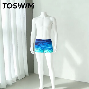 【样衣-深海光影】TOSWIM拓胜泳裤男专业平角游泳男泳衣