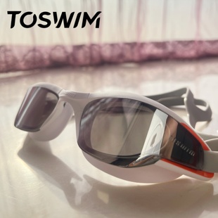 TOSWIM防水防雾高清泳镜专业舒适男女大框泳镜 微瑕 样品清仓