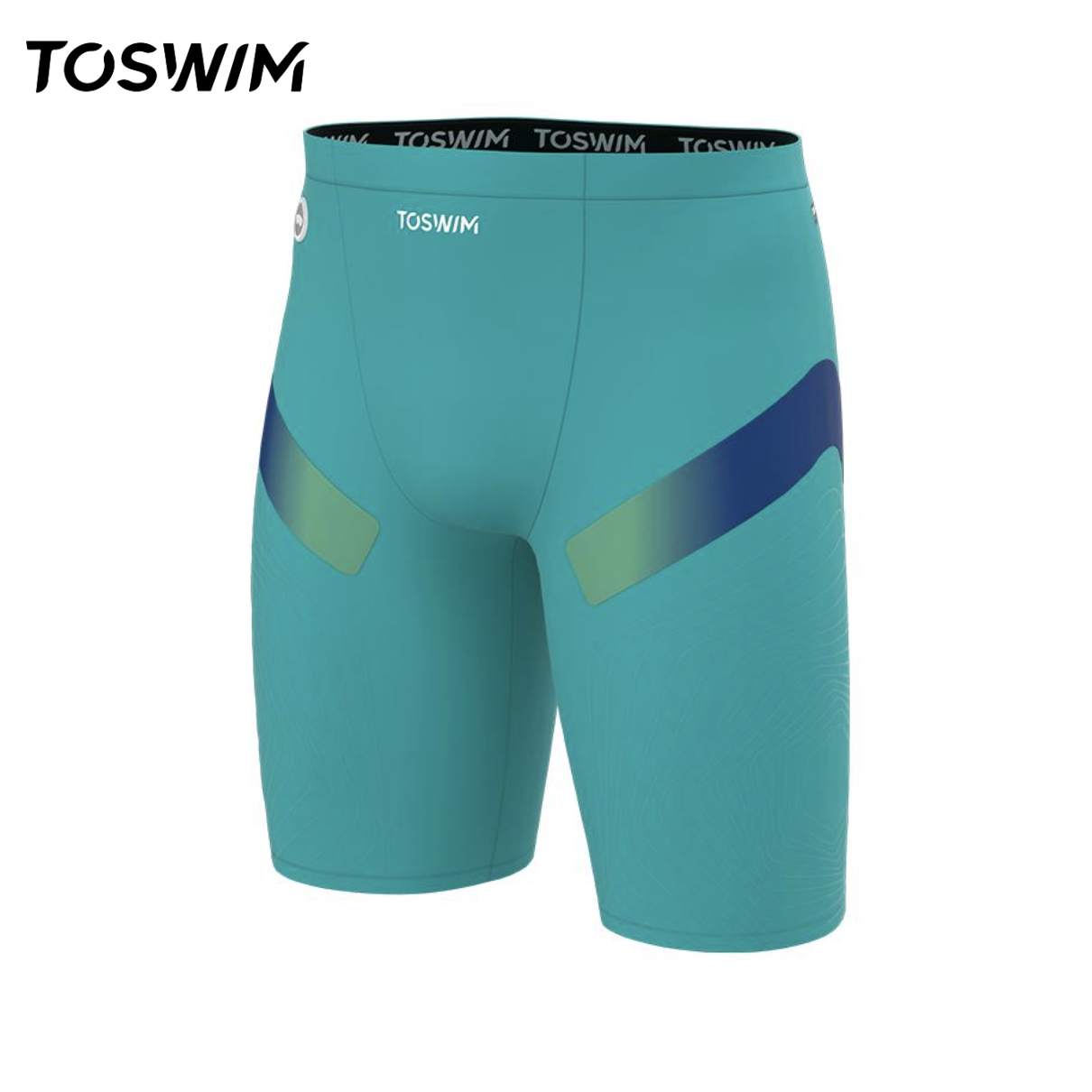 【样衣清仓-绿岸蓝光】TOSWIM拓胜正品泳裤男游泳裤男泳衣速干