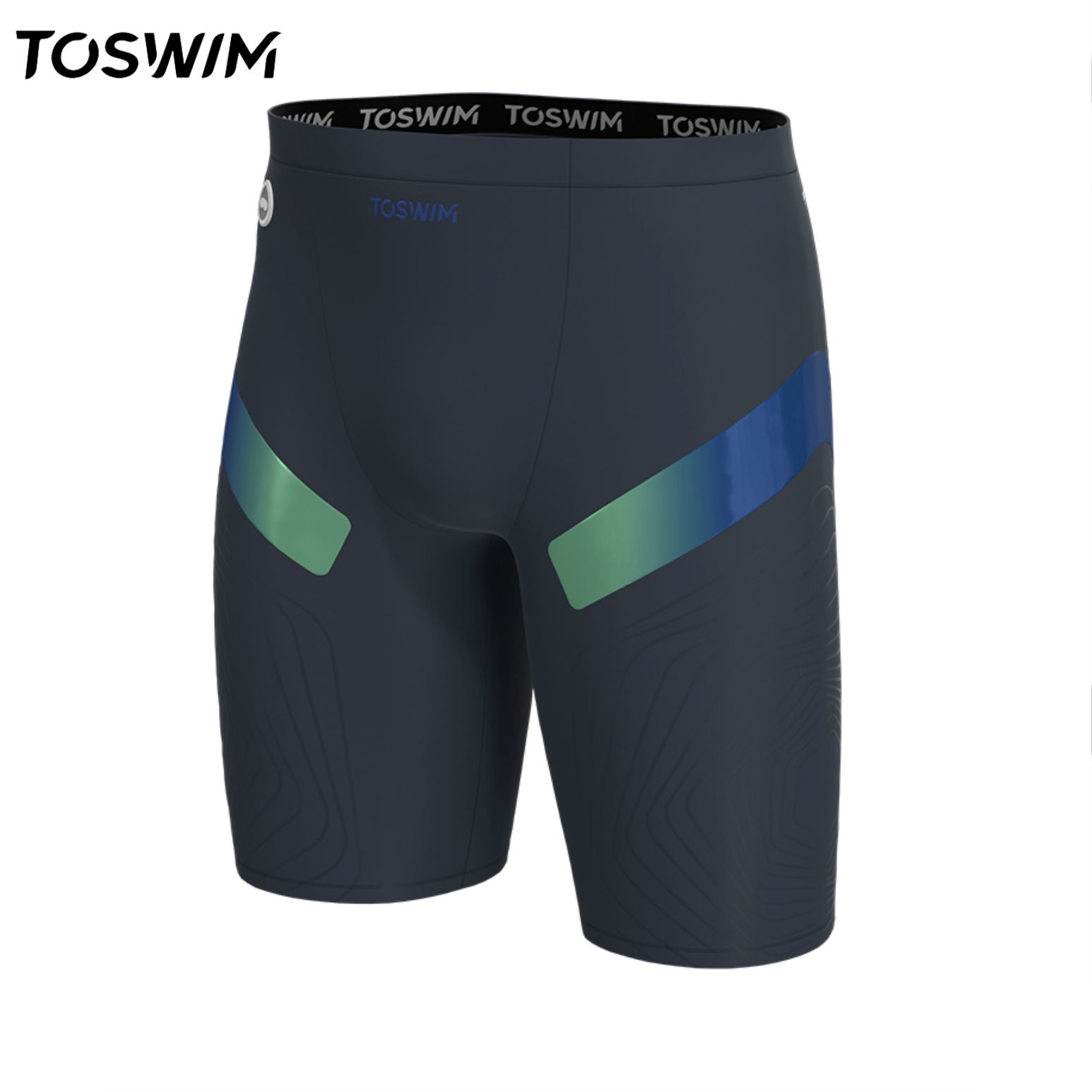 【样衣清仓-黑夜极光】TOSWIM拓胜正品泳裤男专业竞速游泳裤温泉