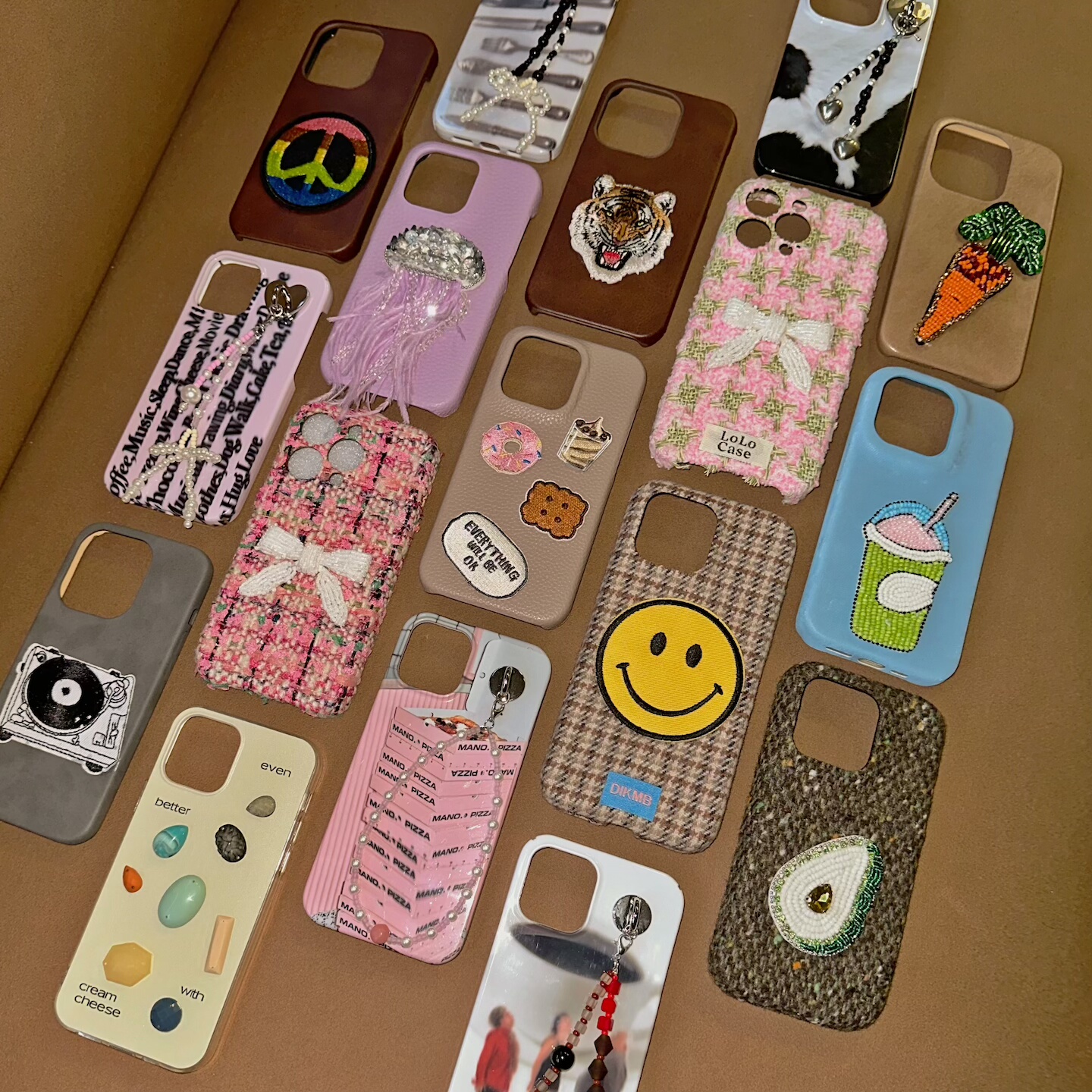 NP钉梨「特价合集」独立设计重工毛呢刺绣钉珠撞色复古苹果手机壳