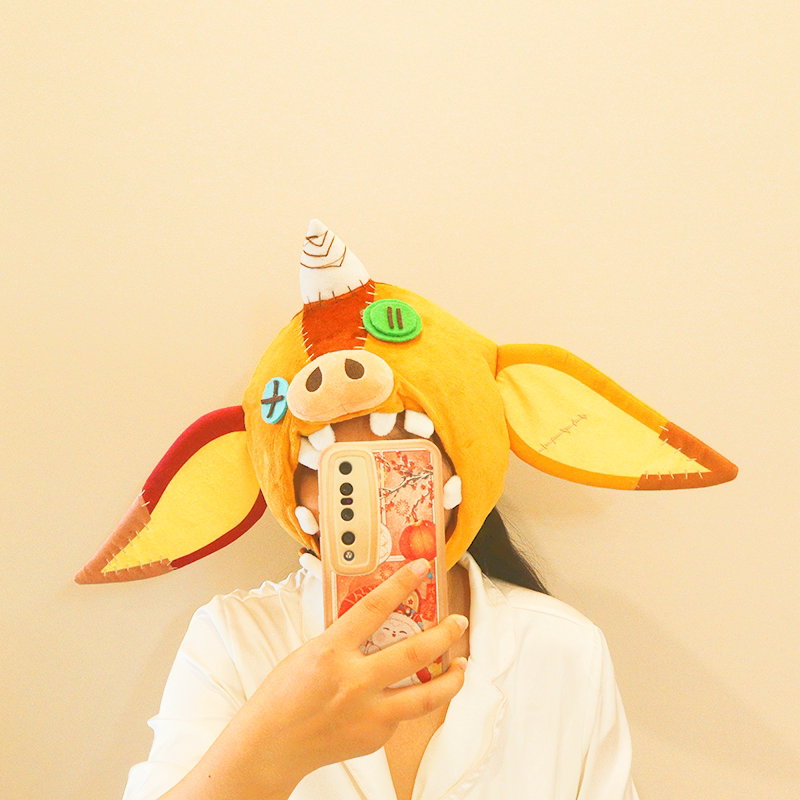 塞尔达传说头套波克布林面具猪猪人头套王国之泪猪猪帽赛尔达cos