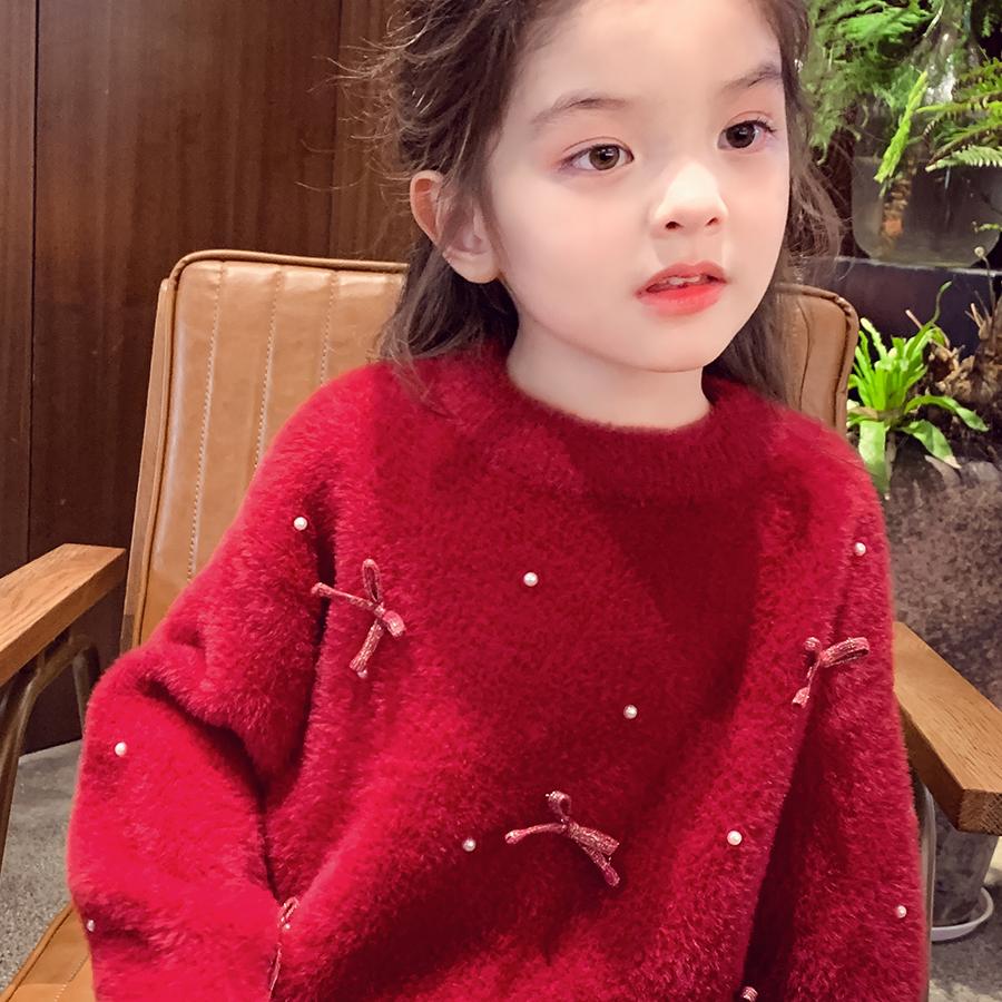 水貂绒毛衣2024新款慵懒宽松洋气