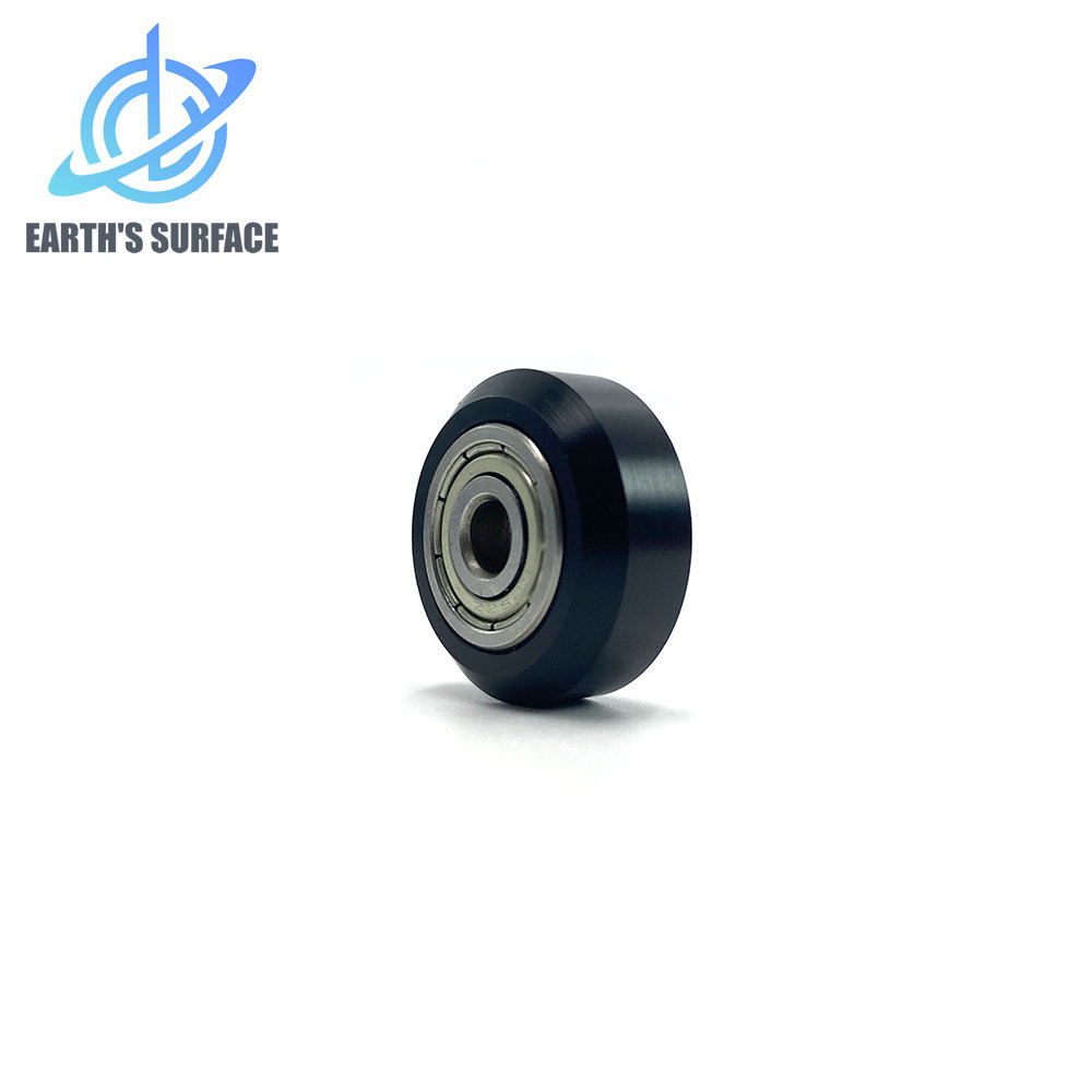 3d打印机配件黑色滑轮塑料大轮被动轮D型轴承POM滑轮雕刻机滑轮