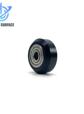 3d打印机配件黑色滑轮塑料大轮被动轮D型轴承POM滑轮雕刻机滑轮
