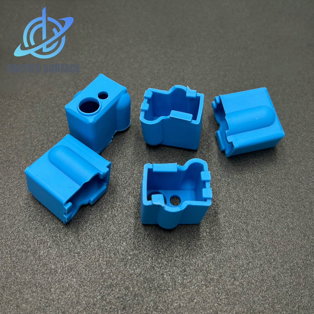 3d打印机配件火山硅胶套加热铝块蓝色打印头保护套隔热保温280℃