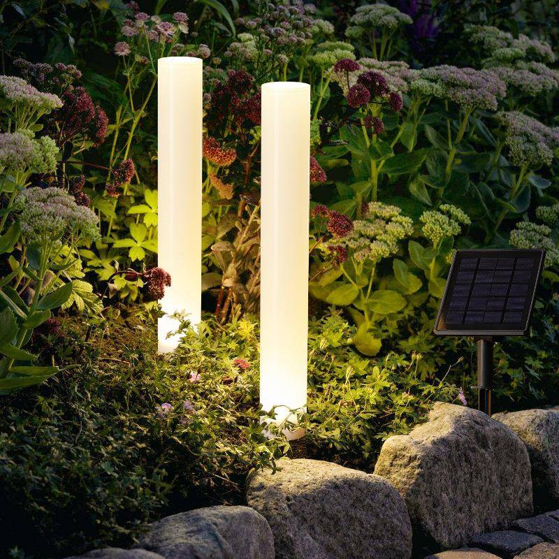 太阳能庭院灯户外草地花园装饰景观灯简约现代室外地插防水草坪灯