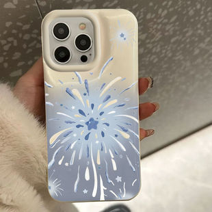 蓝星烟花适用苹果11面包壳苹果14plus防摔壳iphone16plus