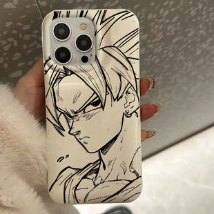 悟空侧脸适用苹果11面包壳iphone16pro简约15plus 12防 14软壳13