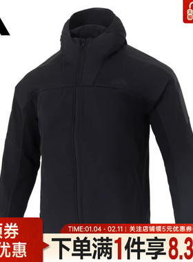 adidas阿迪达斯MODERN TECH冬季男子运动休闲连帽夹克外套KA1307