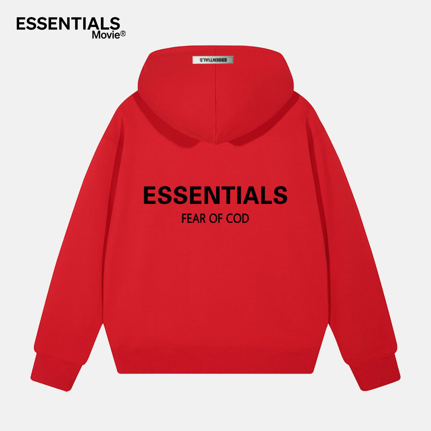 ESSENTIALS官方红色连帽卫衣