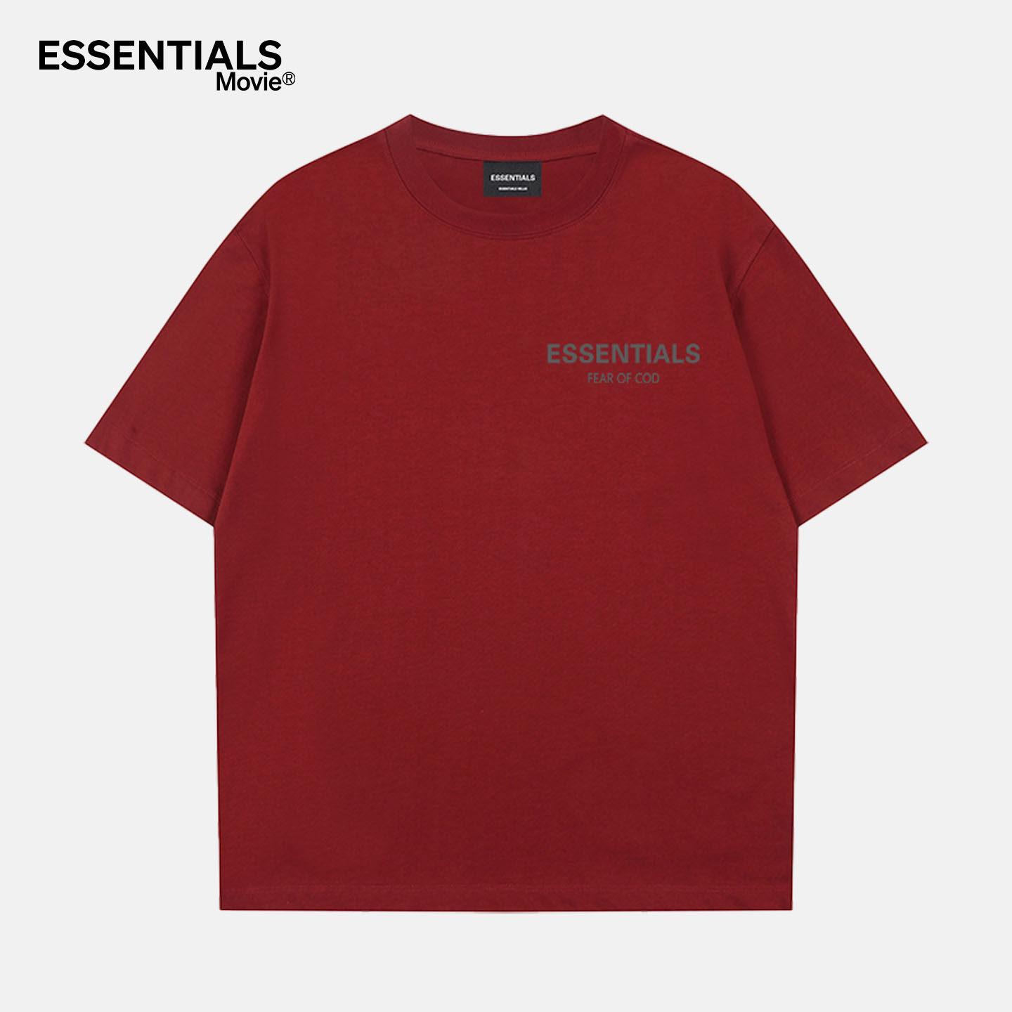 【一折专区】奥特莱斯丨2026新款丨ESSENTIALS官方丨酒红纯棉短袖,男装,秀禾服,淘宝优惠券,粉丝福利购,淘宝优惠卷