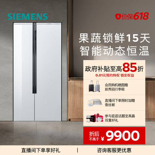 西门子637L对开门一级能效冰箱