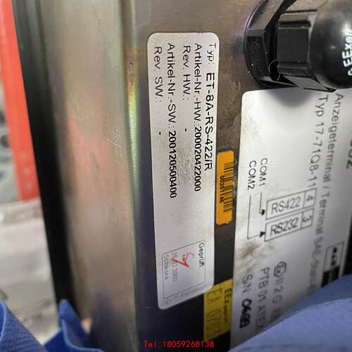 【非标价】SAE STAHL ET-8A-RS-422/R  17-7