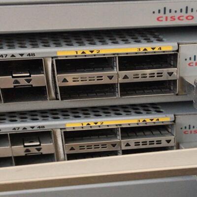 刚在无尘机房下架的思科N9K-X9464PX板卡，48口万兆