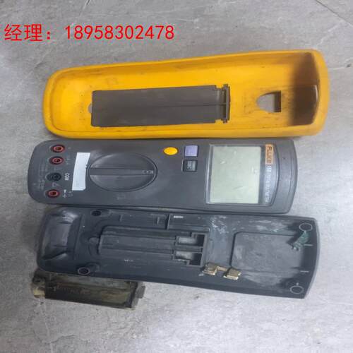 二手美国进口FLUKE福禄克15B万用表，电池盖漏液坏了，闲