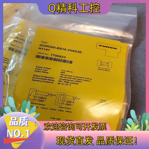 现货图尔克DOIR300-BS18-VN6X2E-H1141货号