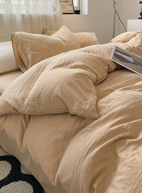 2023新款冬季水洗棉单人被套单件被罩床单被单150x200230纯棉全棉