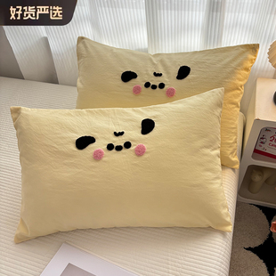 一对装 毛巾绣单个枕头芯套装 2儿童全棉纯棉48cmx74cm 夏季 2025新款