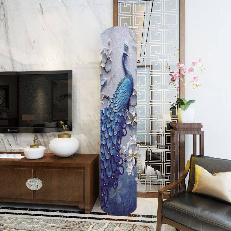 I酷I铂圆柜机罩立式空调罩圆柱开机不取圆形立式防尘罩圆型柜机罩