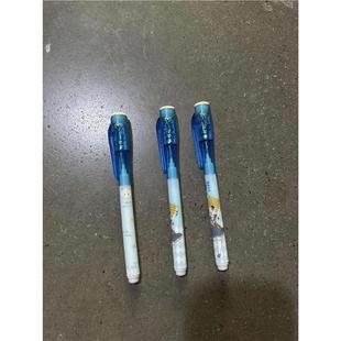 隐形荧光笔灯照笔夜光隐身笔带紫外线手电筒闪光秘密写字发光