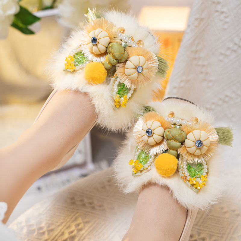 国潮虎头鞋中式绣花鞋