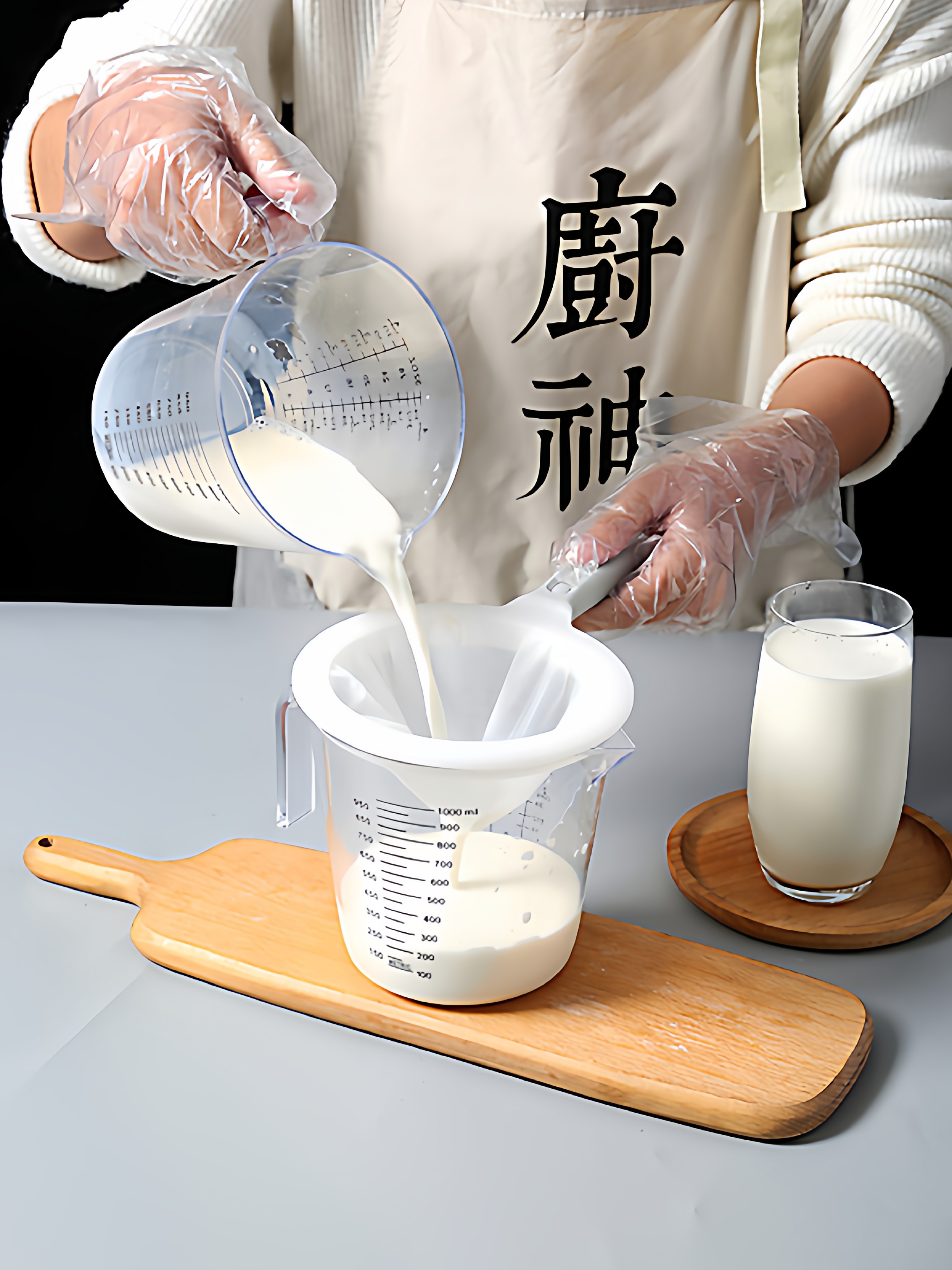豆浆过滤网果汁超细纱布漏网筛隔渣豆腐过滤袋沙食品级过滤器神器