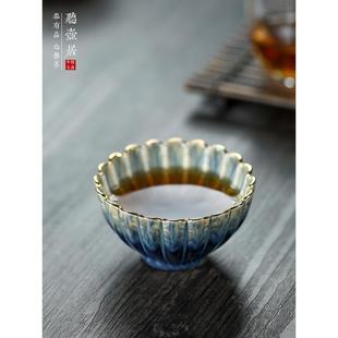 宜兴金丝天目釉建盏茶杯功夫茶品茗杯家用主人杯茶具新品