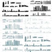 连云港江苏城市天际线旅游线描稿剪影地标志插画图景点建筑素材