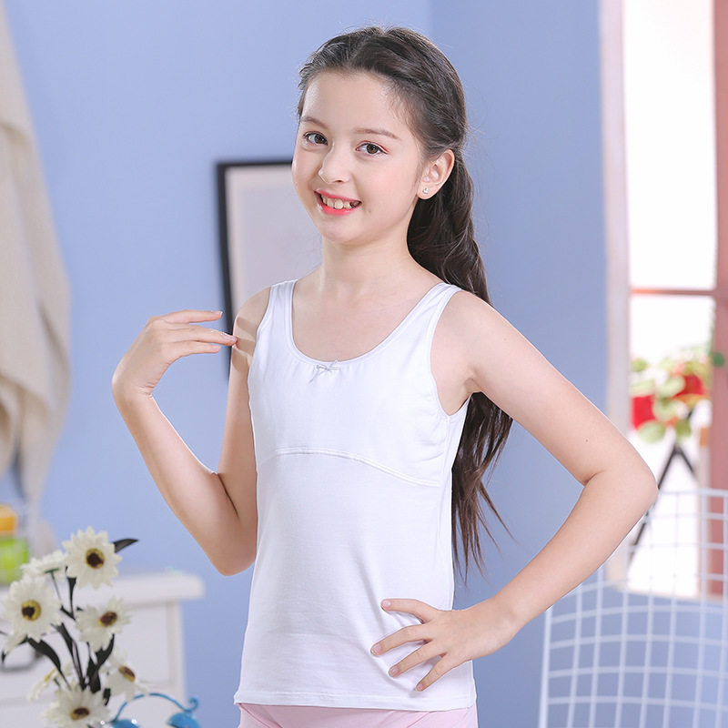 女童发育期小背心小学生女孩内穿