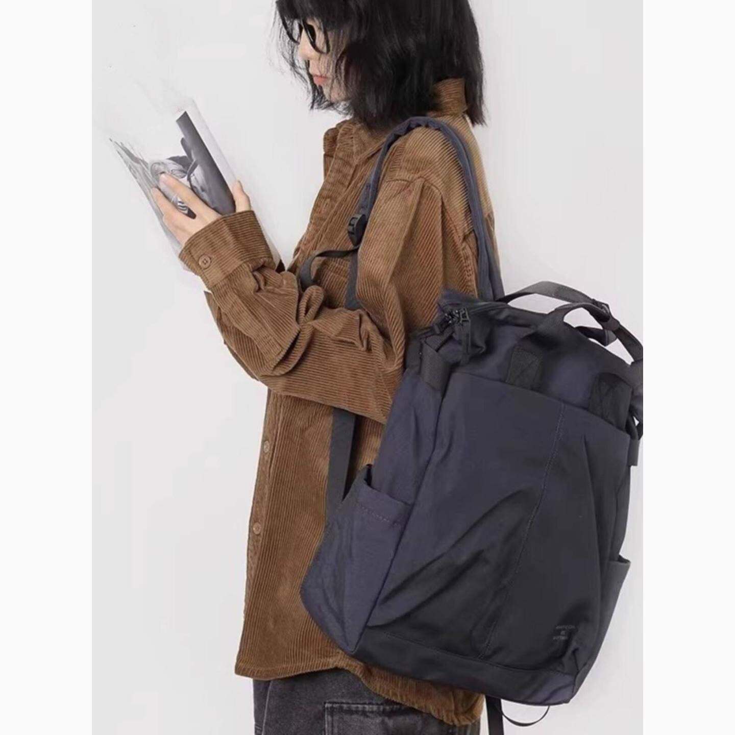 法国MKHEBN大容量双肩包女生新款书包旅行电脑包男大学生通勤背包