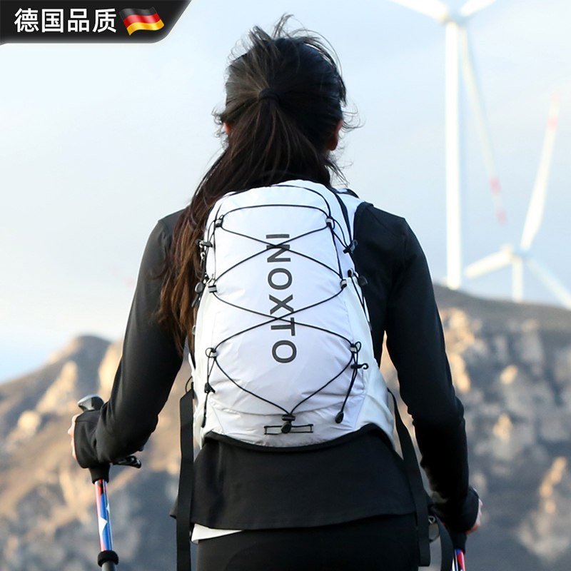 德国户外登山包女骑行包女士运动徒步轻便旅行水袋包外出双肩背包